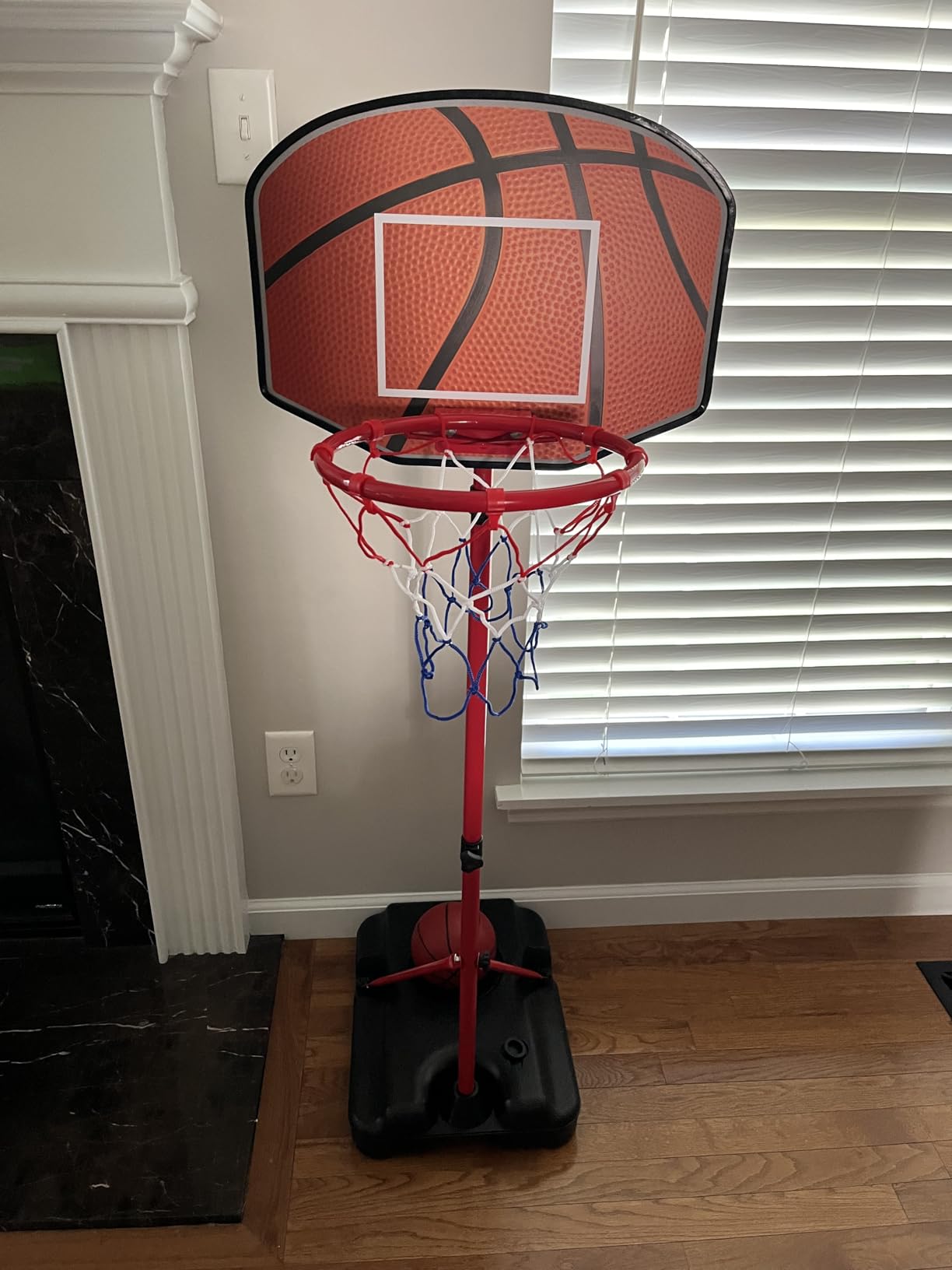 Kids Basketball Hoop for 3 4 5 6 Year Old Stand Adjustable Height 3.5ft-5.3ft Toddler Boy Basketball Hoop Indoor Mini Basketball Hoops Goal Ball Games Toys for Girl Boy Age 3-4 3-5 customer photo 1
