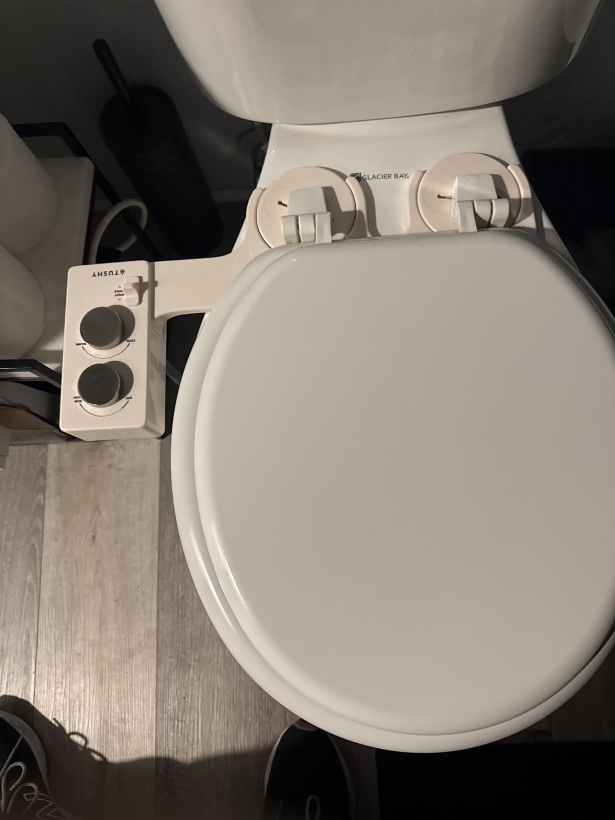 TUSHY Spa 3.0 Cool to Warm Water Bidet Attachment, Brushed Nickel | Universal Fit, Easy Install, Self-Cleaning, Adjustable Pressure and Angle Control, Sink Access Required Within 6 Feet customer photo 1