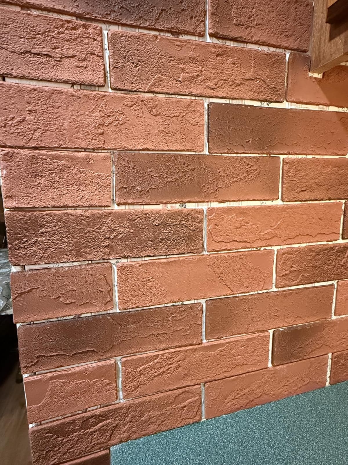 100 Old Town White Faux Brick Wall Tiles, 3D Thin Brick Veneers for Bedroom, Bathroom, Kitchen, Fireplace and Fence Wall Panels (14.2 sq ft) customer photo 1