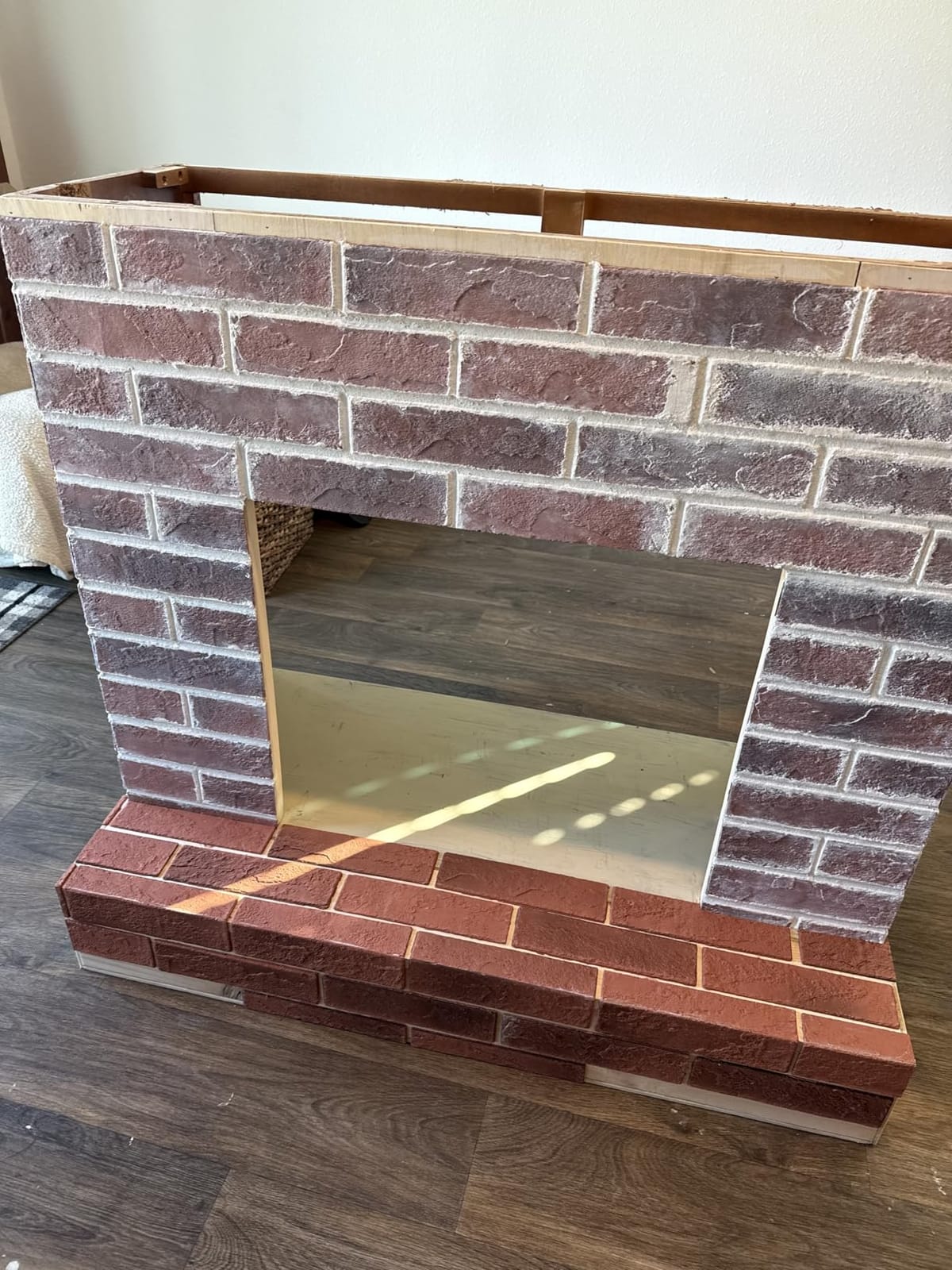 100 Old Town White Faux Brick Wall Tiles, 3D Thin Brick Veneers for Bedroom, Bathroom, Kitchen, Fireplace and Fence Wall Panels (14.2 sq ft) customer photo 2
