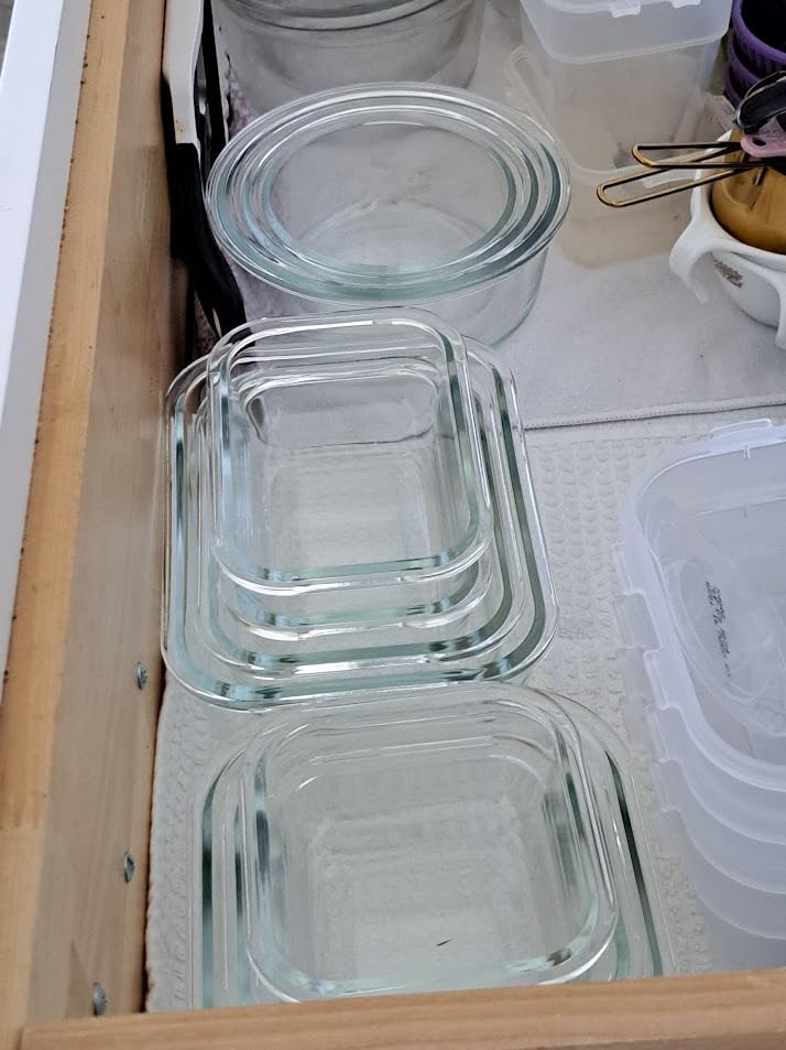 JoyJolt 24pc Borosilicate Glass Storage Containers with Lids | 12 Airtight/Freezer Safe Food Storage Containers for Pantry and Kitchen | Meal Prep Container for Lunch | Glass Tupperware Set customer photo 1