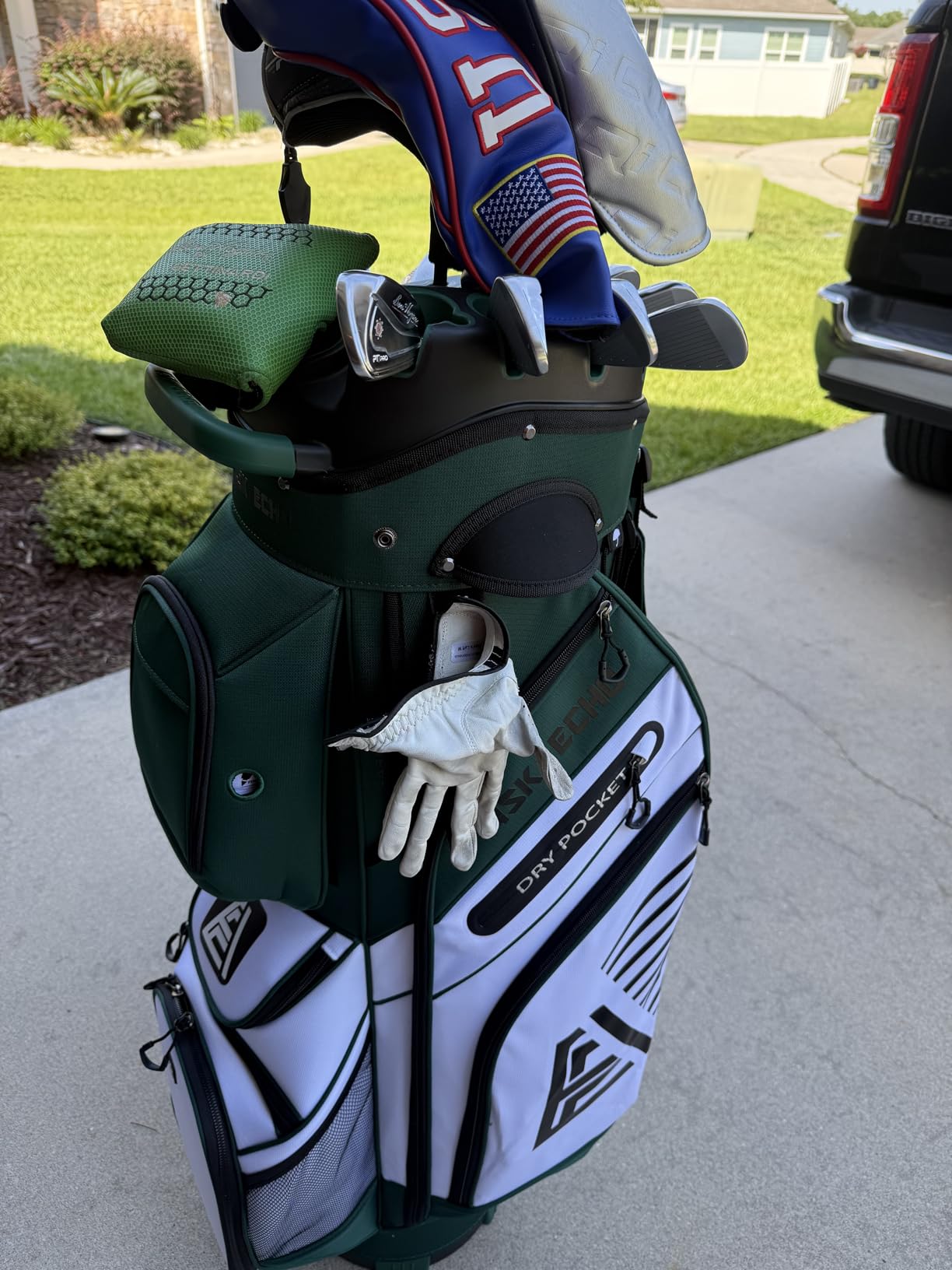ASK ECHO T-Lock Golf Cart Bag, Quiet 14-Way Full-Length Divider | Keeps every club protected, organized and easy to access. Smart pocket layout keeps every essential within easy reach customer photo 2