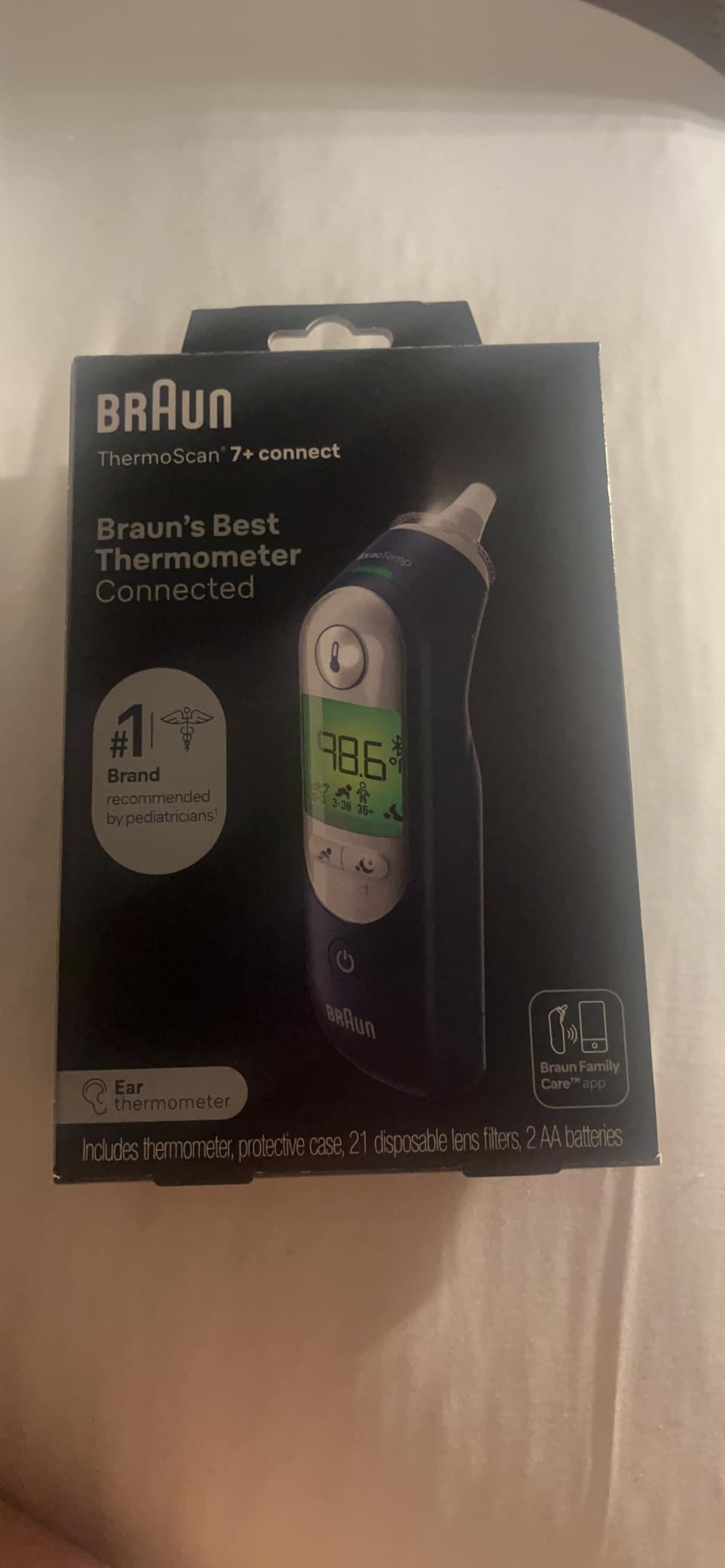 Braun ThermoScan 7+ Connect Digital Ear Thermometer for Kids | Family Care App Compatible, Age Precision Technology, Color-Coded Display, No. 1 Brand Recommended by Pediatricians customer photo 1