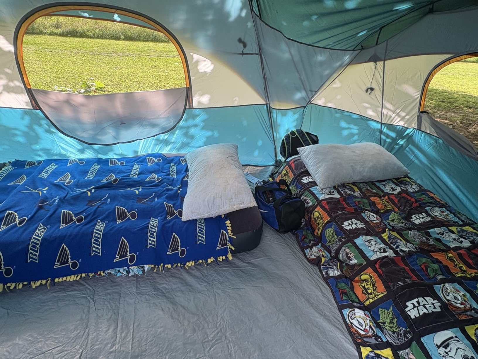 UNP 10 Person Tents for Camping Family Outdoor Camping Tent | 2 Rooms with Rainfly, Waterproof 5 Large Mesh Windows Size 18ft x 9ft x78in customer photo 1