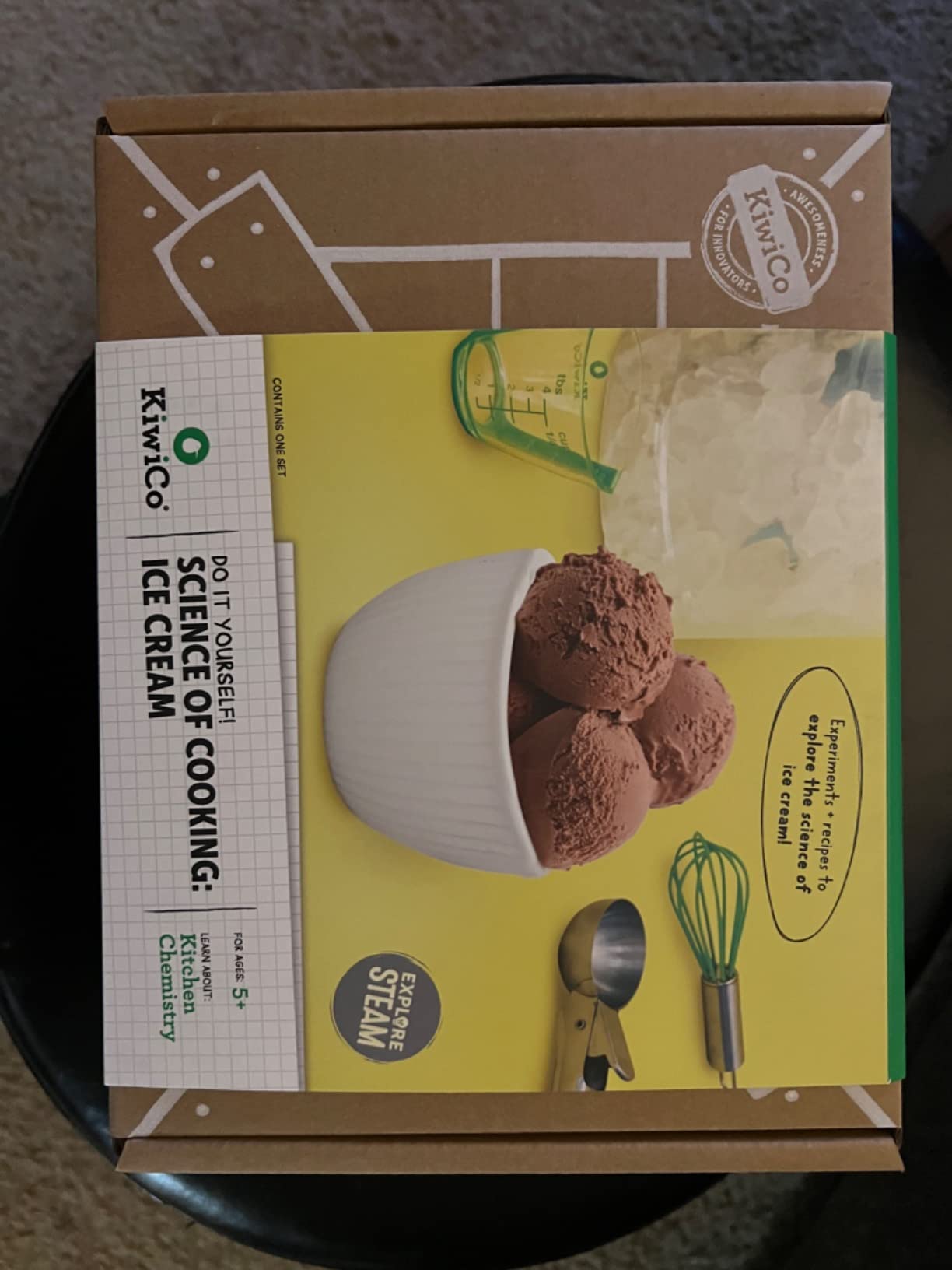 KiwiCo - Science of Cooking: Ice Cream, Learning Cooking Through Chemistry Project, STEM Kit & Science Gift for Ages 5+ customer photo 1