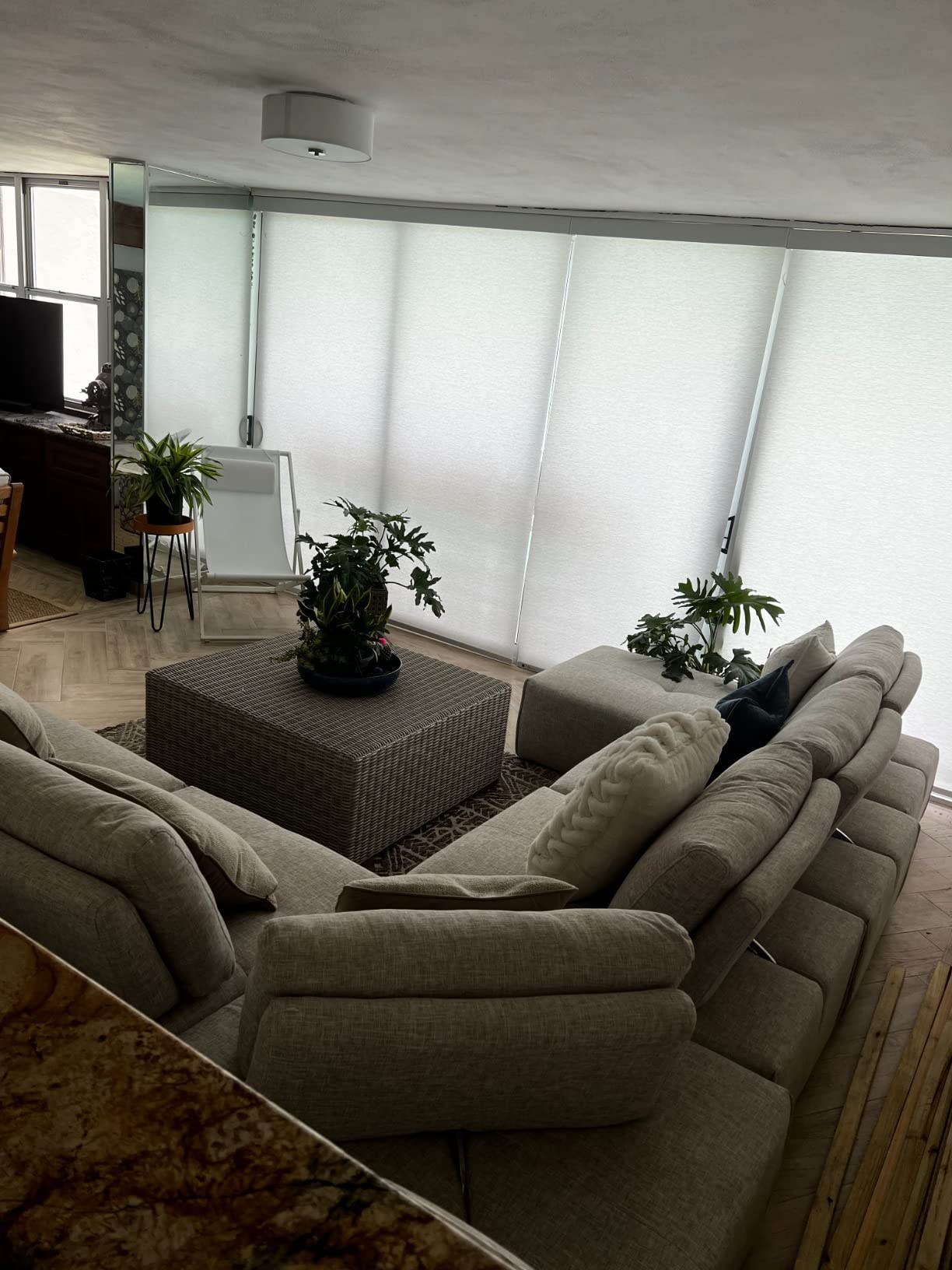 ZSTARR Motorized Blinds with Remote Blackout Smart Roller Blind Custom Size | ZSTARR Motorized Smart Blind for Window with Remote Control, Blackout Roller Shade Custom Size (Full Blackout Black) customer photo 1