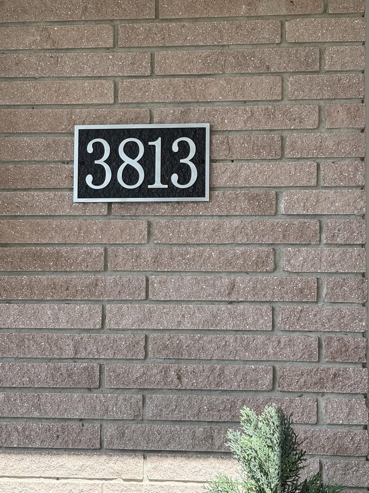 Handcrafted Address Plaque, Personalized House Sign Number | Handcrafted outdoor plaque with custom address details, ideal for gardens, yards, walls and home entrances customer photo 2