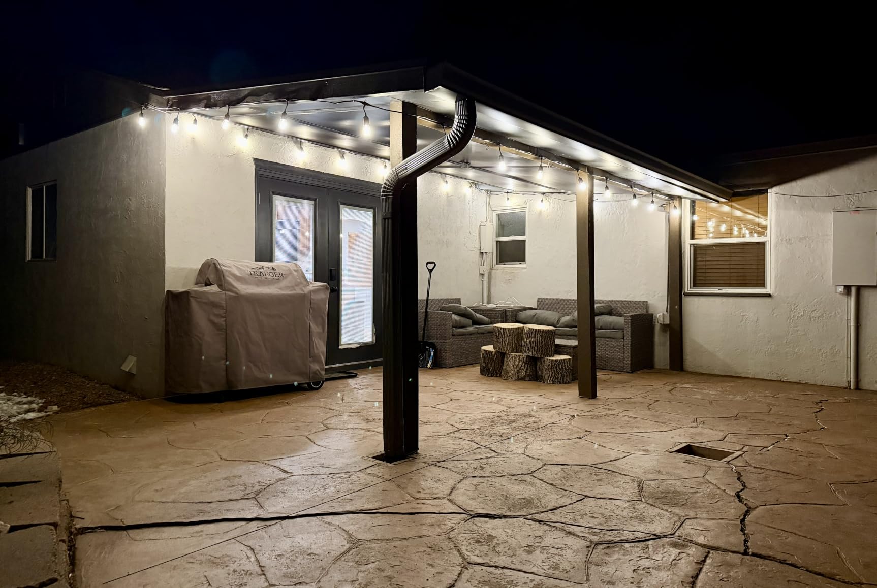 Outdoor String Lights, 55(50+5) FT 25 Bulbs IP65 Waterproof Patio Lights | Shatterproof Dimmable Hanging Connectable G40 Globe LED Outdoor Lights for Christmas, Backyard, Bistro, Porch customer photo 2