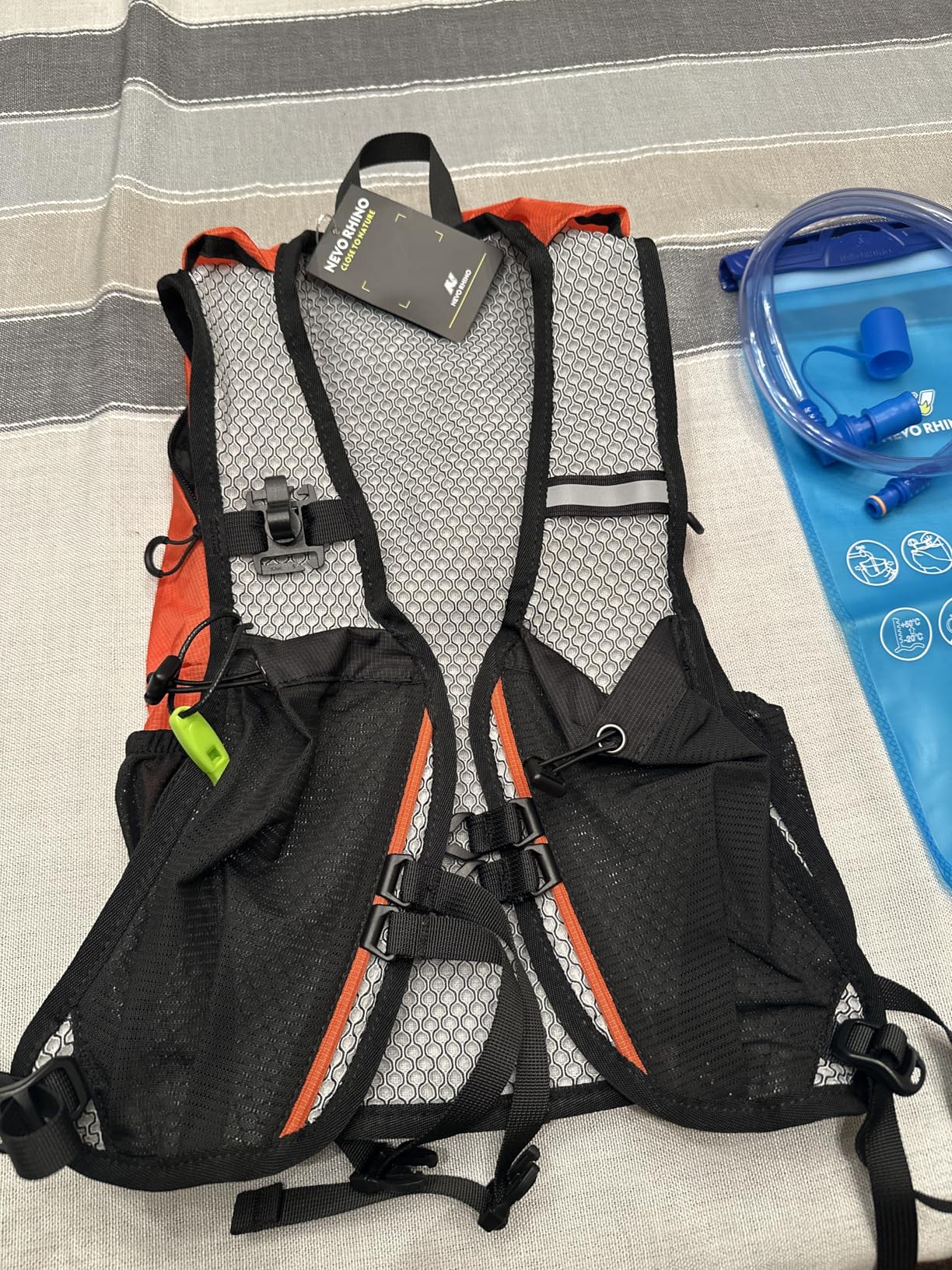 Lightweight Hydration Backpack, Running Backpack with 2L Water Bladder | Hydro Water Daypack, Small Hiking Backpack for Cycling Hiking Rave for Men Women customer photo 1