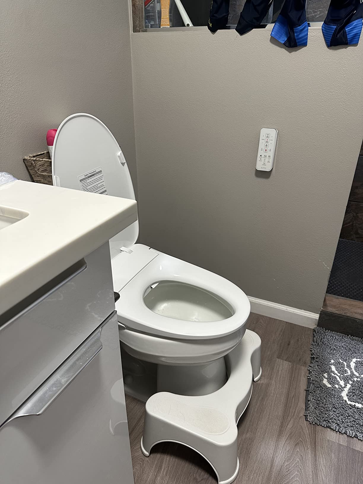 ALPHA BIDET UX Pearl Bidet Toilet Seat in Elongated White, Ultra Low Profile, Endless Warm Water, Arced Stainless Steel Nozzle, LED Nightlight, Dryer, Deodorizer, 3 Year Warranty customer photo 1