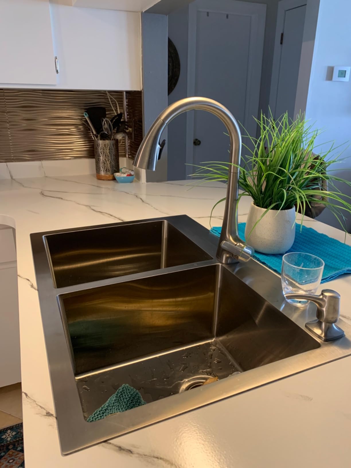 KOHLER R26281-SD-BL Maxton Touchless Pull-Down Kitchen Faucet with soap/Lotion Dispenser, Matte Black | Soap/Lotion Dispenser customer photo 1