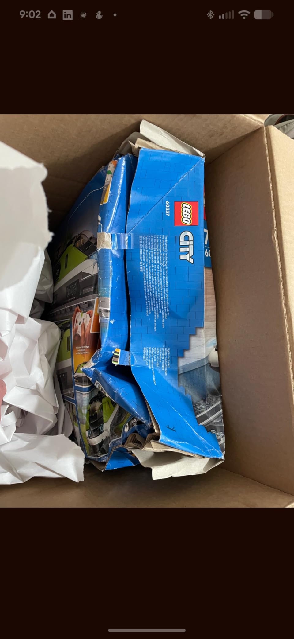 LEGO City Express Passenger Train Set - Remote Controlled Train Toy W/Working Headlights, 2 Coaches & 24 Track Pieces - Building Set Gift Idea for Kids, Boys & Girls, Ages 7+ - 60337 customer photo 2