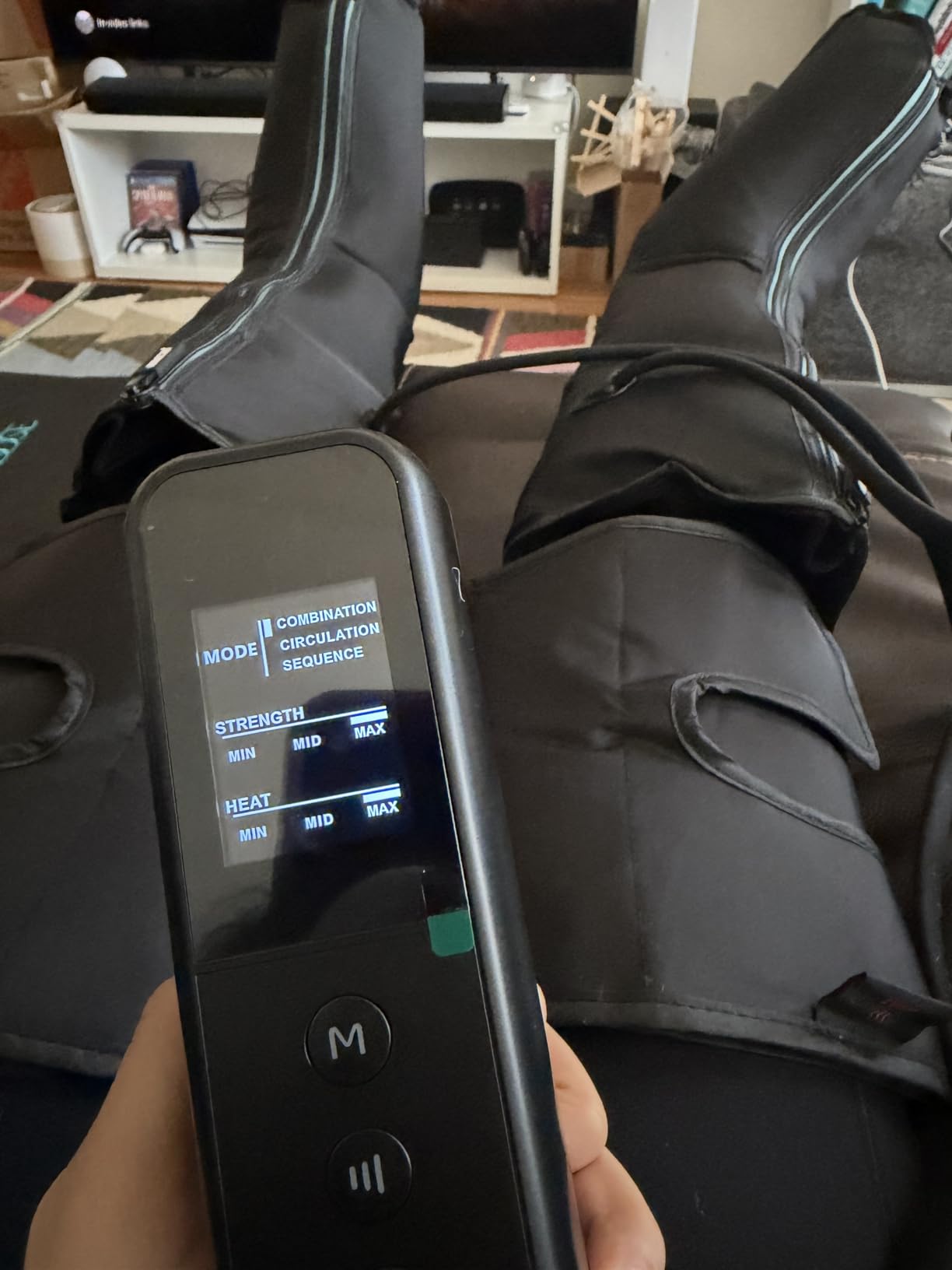 CINCOM Leg Massager with Heat and Air Compression for Pain Relief FSA - HSA | Air compression boots, for calf & foot, promotes recovery, relieves edema customer photo 1