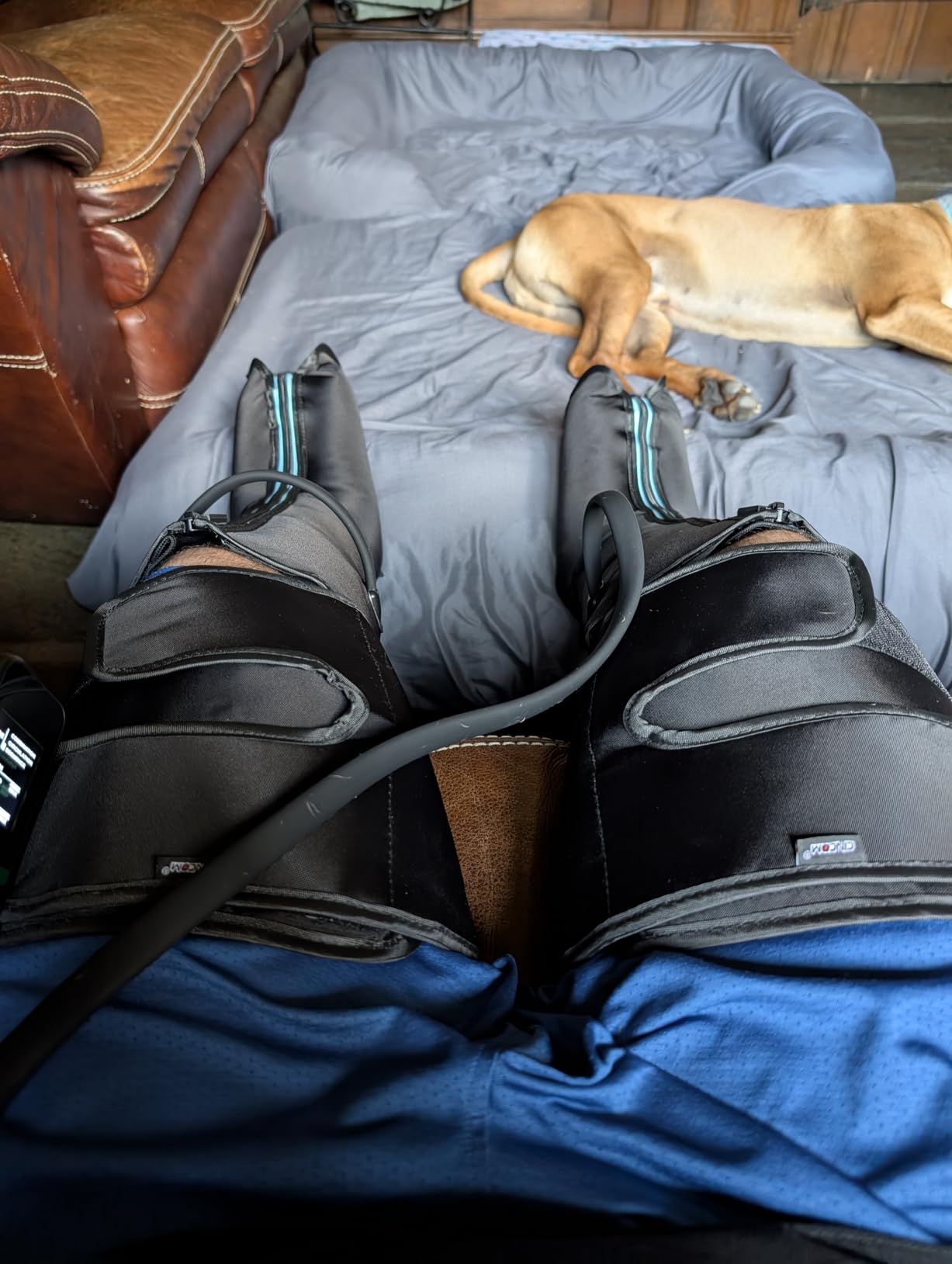 CINCOM Leg Massager with Heat and Air Compression for Pain Relief FSA - HSA | Air compression boots, for calf & foot, promotes recovery, relieves edema customer photo 2