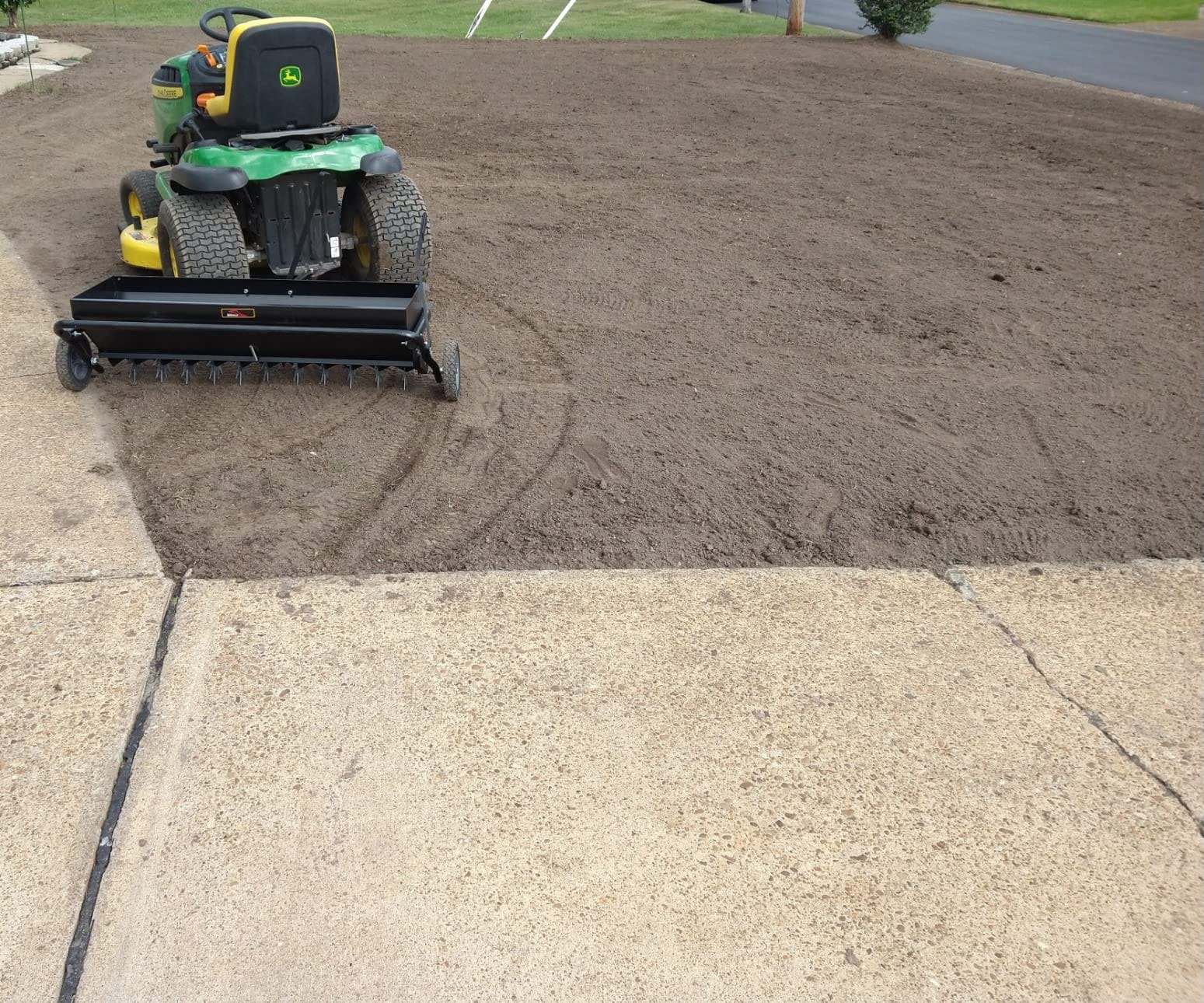 Brinly Tow Behind Combination Aerator Spreader with Weight Tray, 40-Inch customer photo 2