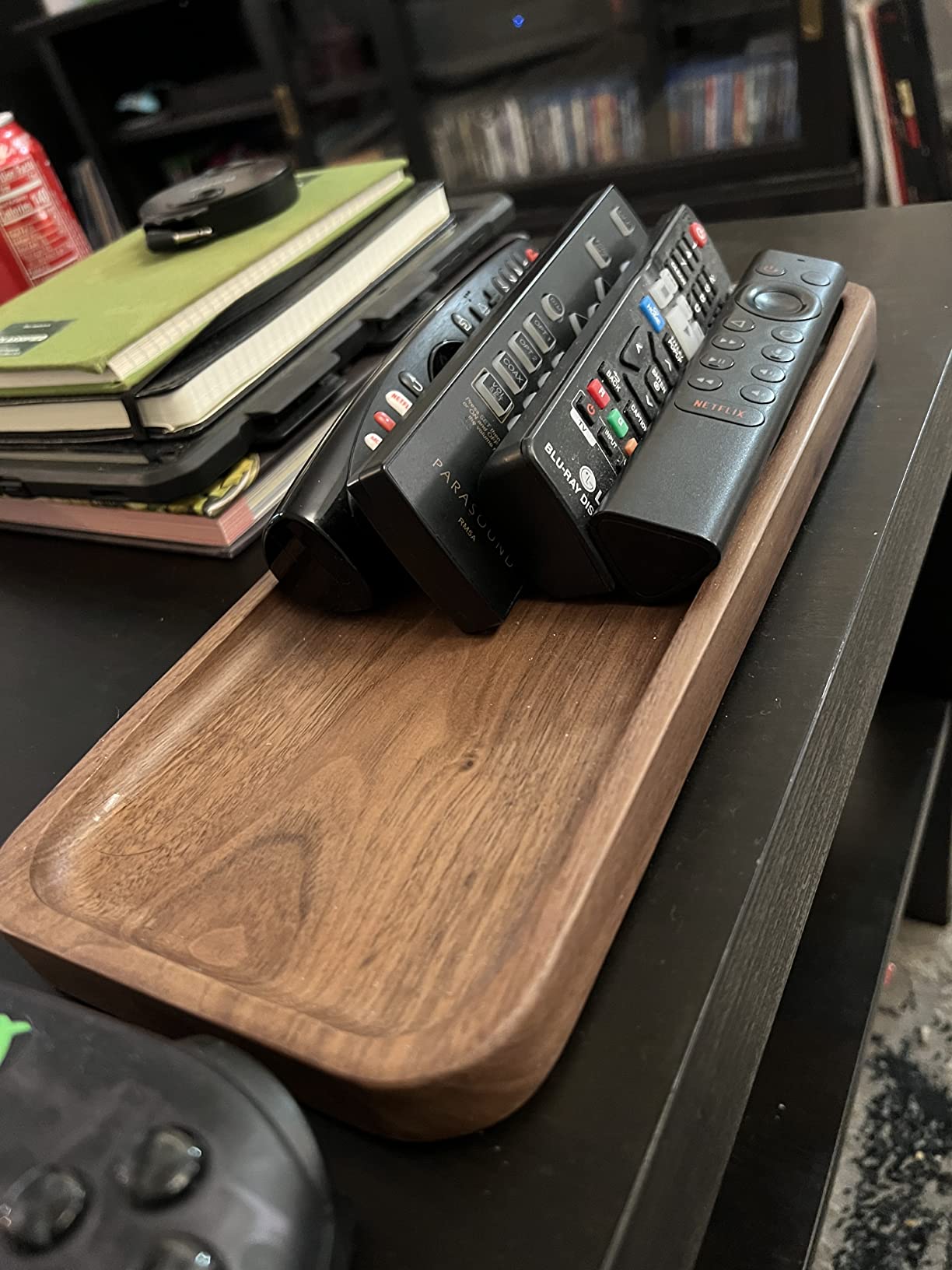 muso wood Walnut Serving Tray Solid Wood Tray, 11.8 x 5 inch | Small Rectangle Platter for Bathroom, Dinner, Tea, Coffee customer photo 1