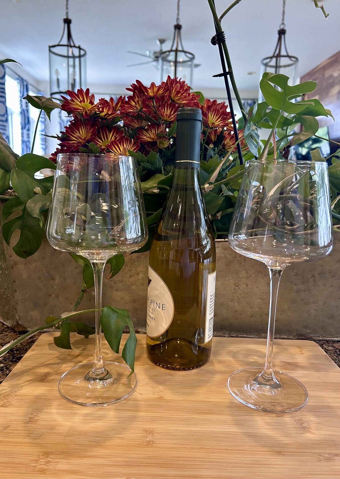 coccot Wine Glasses Set of 6,Crystal White Wine Glasses,Red Wine Glass Set, Wine Glasses Long stem,Clear Lead-Free Premium Blown Glassware (18.5oz,6 pack) customer photo 2