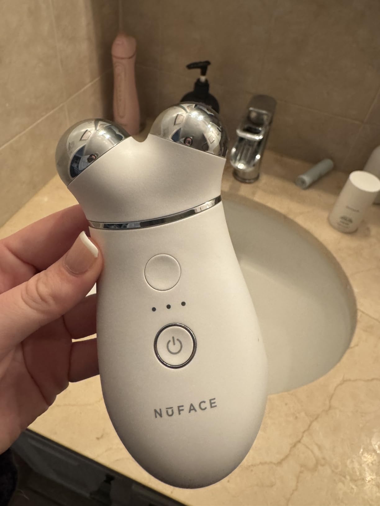 NUFACE Trinity+ Skin Tightening & Face Lift Device - Microcurrent Facial Sculpting Tool customer photo 1