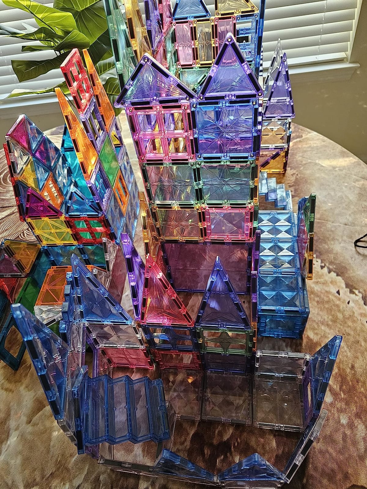 MEGAGONTILES 182PCS Premium Magnetic Tiles Set, STEM-Authenticated Magnetic Building Blocks customer photo 2