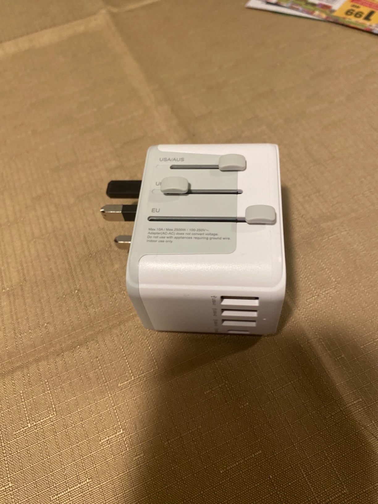 TESSAN Universal Travel Adapter, International Power Adapter | 2 USB C 2 USB A Ports, Travel Plug Adaptor Worldwide for US to Europe UK Italy Ireland Australia France Germany, Type C G A I customer photo 1