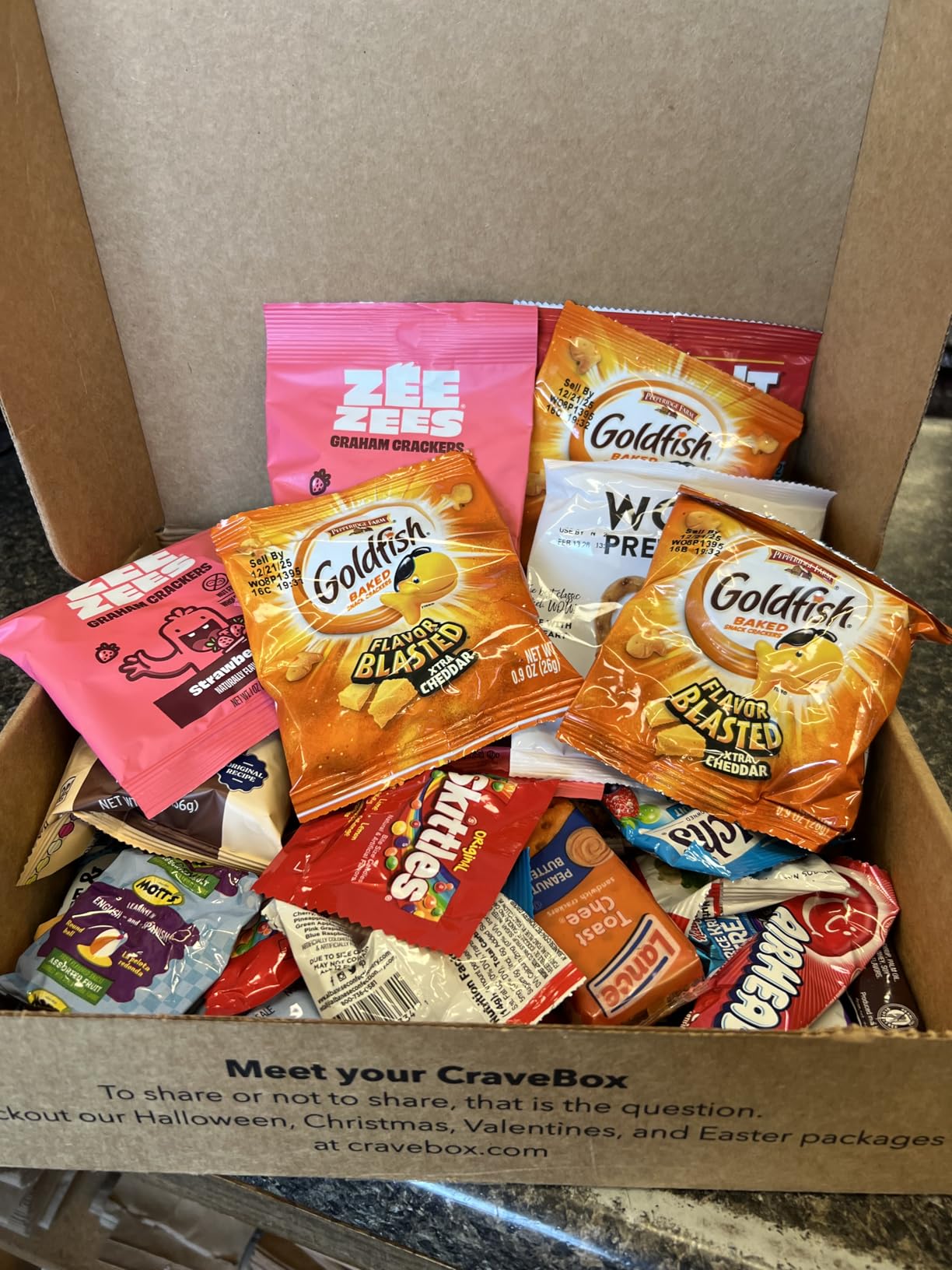 CRAVEBOX Snacks Box Variety Pack Care Package (65 Count) Back to School Treats Gift Basket Adults Kids Grandkids Guys Girls Women Men Boyfriend Birthday Cookies Chips College Student Office School customer photo 2