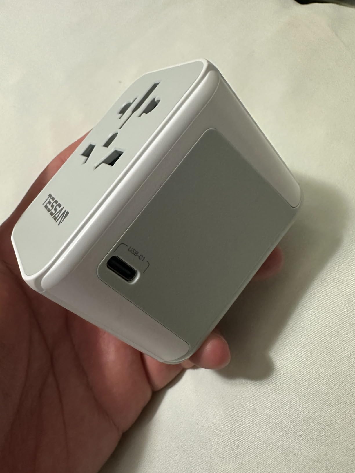 TESSAN Universal Travel Adapter 28W, International Power Adapter | Travel Adapter Worldwide, 3 USB C 2 USB A Ports, US to European UK Italy Ireland New Zealand, Type C G A I Plug customer photo 2