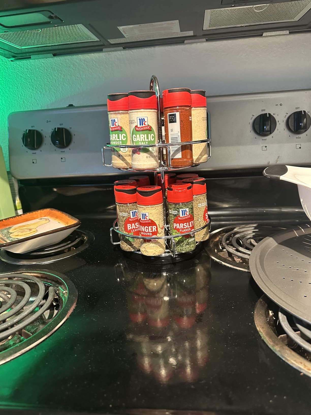 McCormick Spice Rack, Two Tier Chrome, Featuring 16 Herbs & Spices for Everyday Cooking customer photo 2
