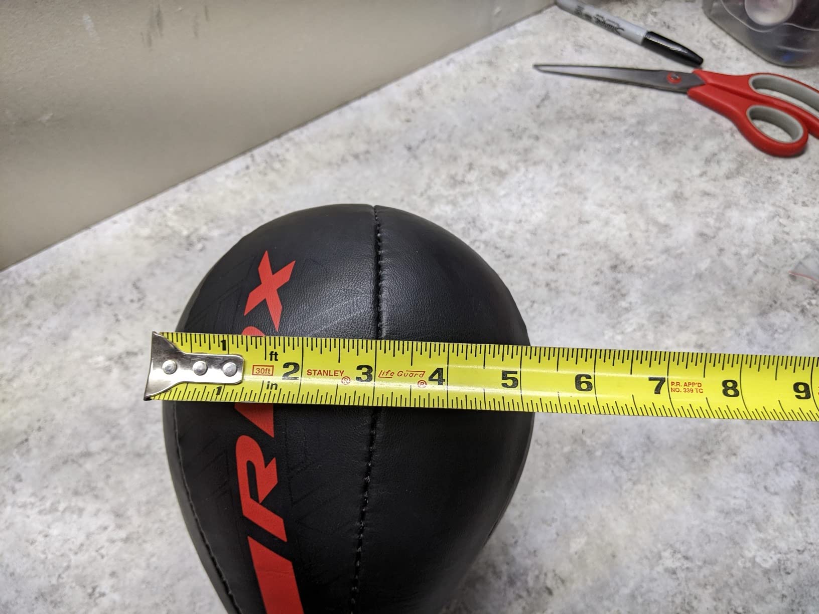 RDX Speed Bag Boxing Ball, Maya Hide Leather Dodge Striking Target with Additional Bladder, MMA Muay Thai Punching Workout Kicking Martial Arts Training Home Gym Exercise Speedball customer photo 2