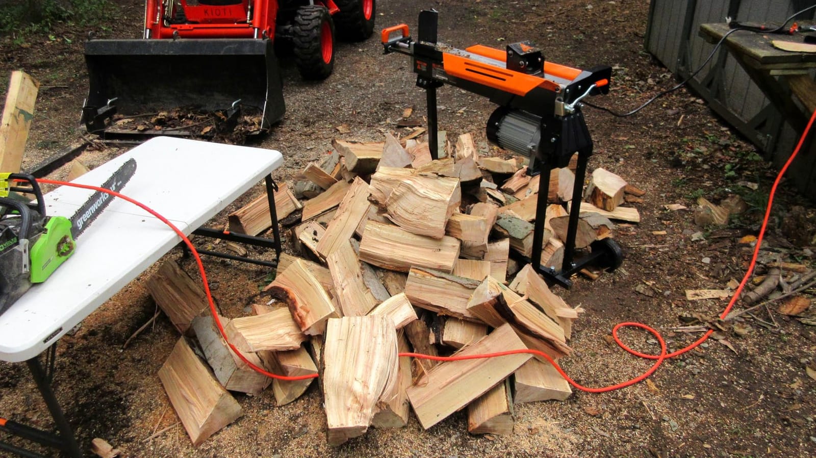 WEN Electric Log Splitter, 6.5-Ton Capacity with Portable Stand (56208) customer photo 1