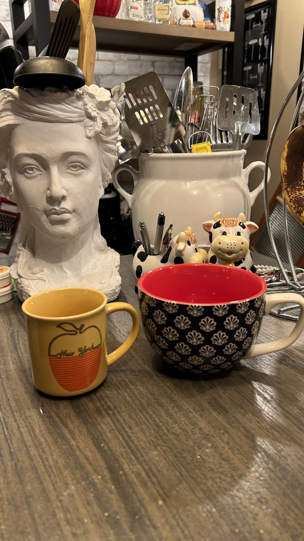 DOWAN 24 OZ Boho Mosaic Soup Mugs with Handle, Large Coffee Mugs Set of 4, Large Ceramic Mugs for Soup/Coffee/Cereal/Latte, Housewarming Gifts customer photo 2