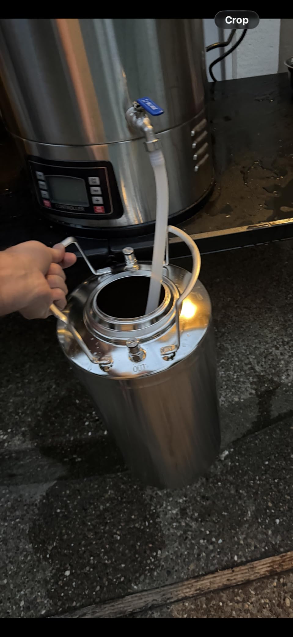 VEVOR Electric Brewing System, 9.2 Gal/35 L Brewing Pot, All-in-One Home Beer Brewer w/Pump, Mash Boil Device w/Panel, Auto/Manual Mode 100-1800W Power 25-100C Temp 1-180 min Timer Recipe Memory customer photo 1