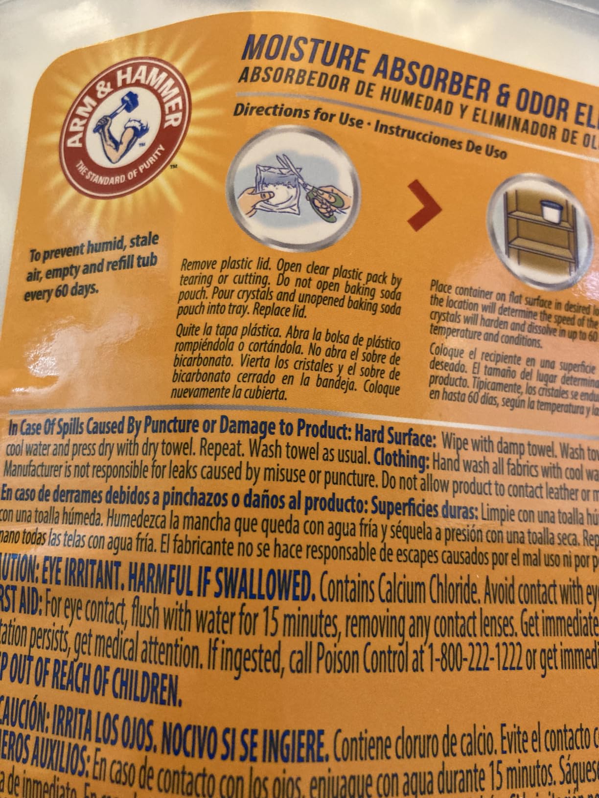 Arm & Hammer Clean Burst Moisture Absorber and Odor Eliminator Tubs, 14 oz., 3 Pack, Attract and Trap Excess Moisture, Eliminate Musty Odors, Convenient and Effective customer photo 2
