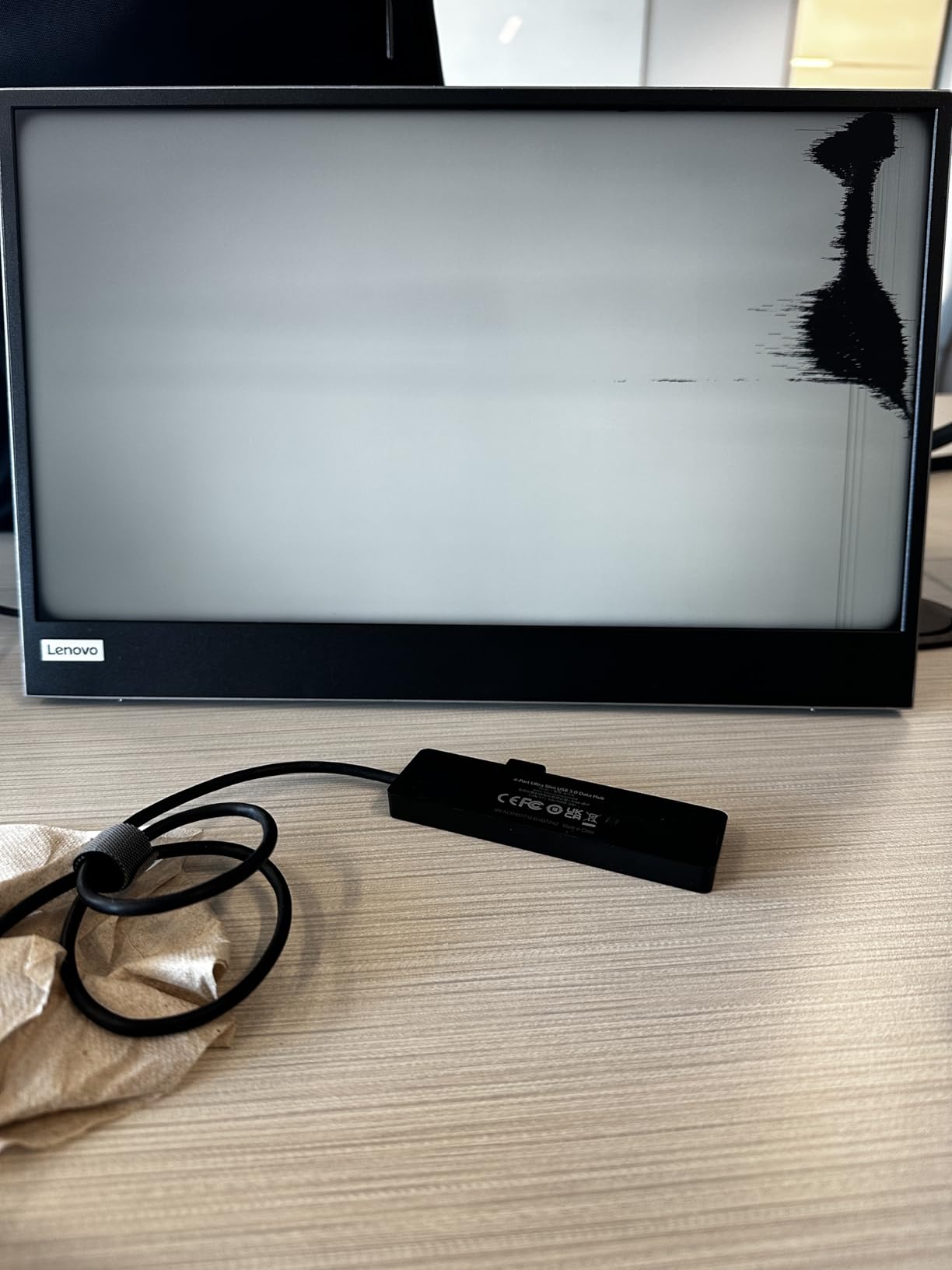 Lenovo L15 Portable Monitor, 15.6
