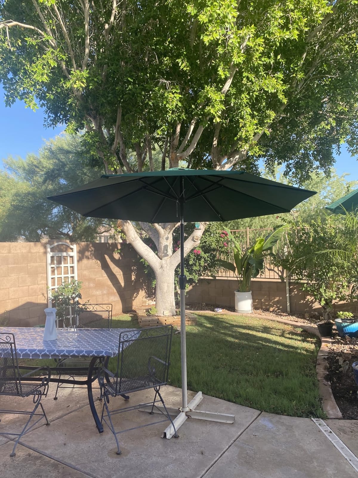 Simple Deluxe 9' Patio Umbrella Outdoor Table Market Yard Umbrella with Push Button Tilt/Crank customer photo 1