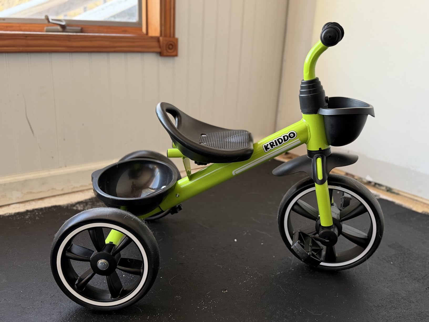 KRIDDO Tricycles Age 24 Month to 4 Years, Toddler Kids Trike for 2.5 to 5 Year Old, Gift for 2-4 Year Olds, Green customer photo 2