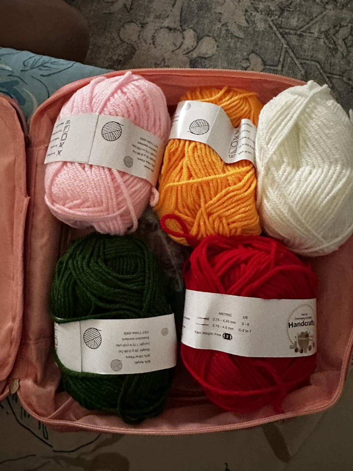 Aeelike Crochet Kit for Beginners- Ideal DIY Craft Gift for Women, Pink | Crochet Starter Kits with Yarn, Ergonomic Hooks & Storage Case, Learn-to-Crochet Set for Adults, Kids & Seniors customer photo 2