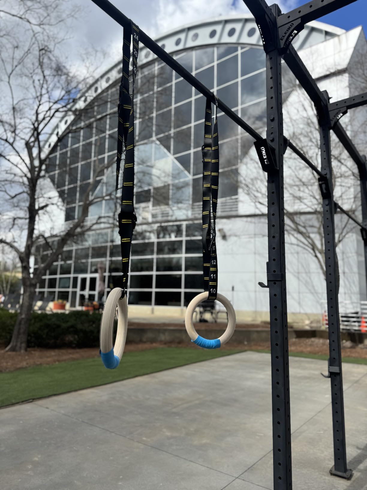 GHB Gymnastic Rings Wooden Gym Rings 1.25