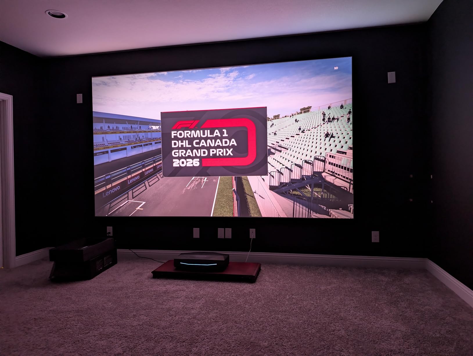 AWOL VISION LTV-2500 4K UHD Ultra Short Throw Triple Laser Projector with Dolby Vision & Atmos, Active 3D, 150 inch, HDR10+, UST Laser TV Projector (Fire TV Stick 4K Max included) customer photo 1