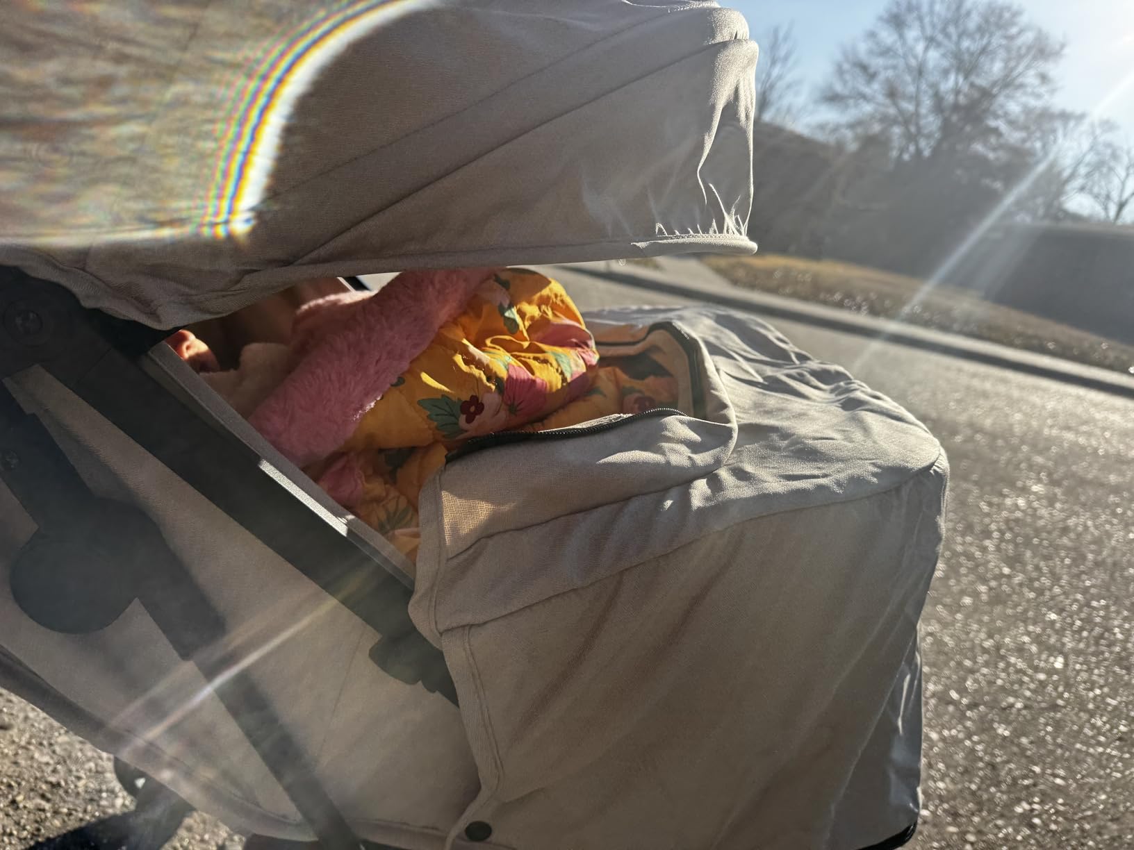 Mompush Lithe V2 Lightweight Travel Stroller Snack Tray Included, Khaki customer photo 1