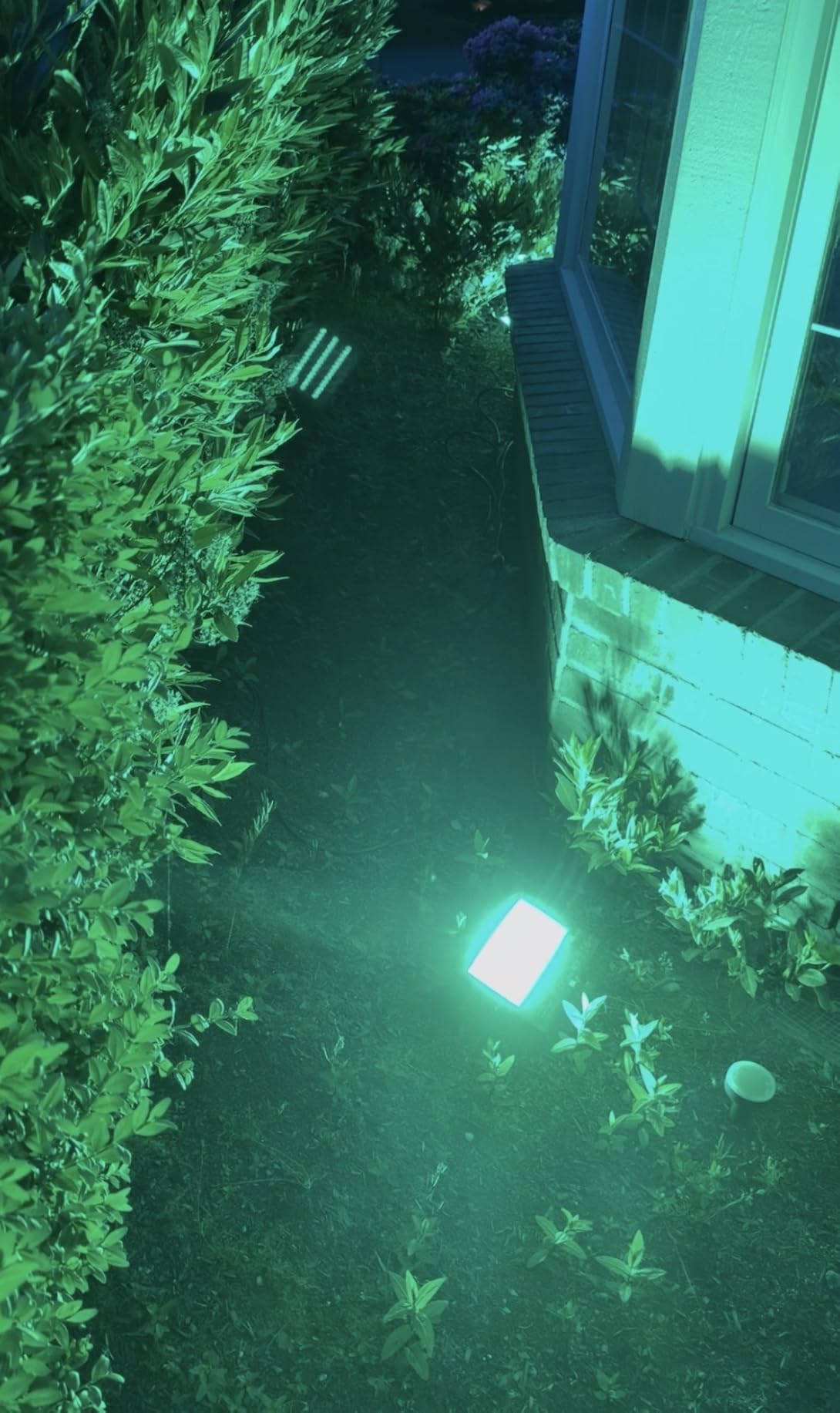 LED Flood Light Outdoor 800W Equivalent 8000LM Smart RGB Landscape Lighting | APP Control, DIY Scenes - Timing - Warm White 2700K - Color Changing Uplight, IP66 Waterproof US Plug (4 Pack) customer photo 1