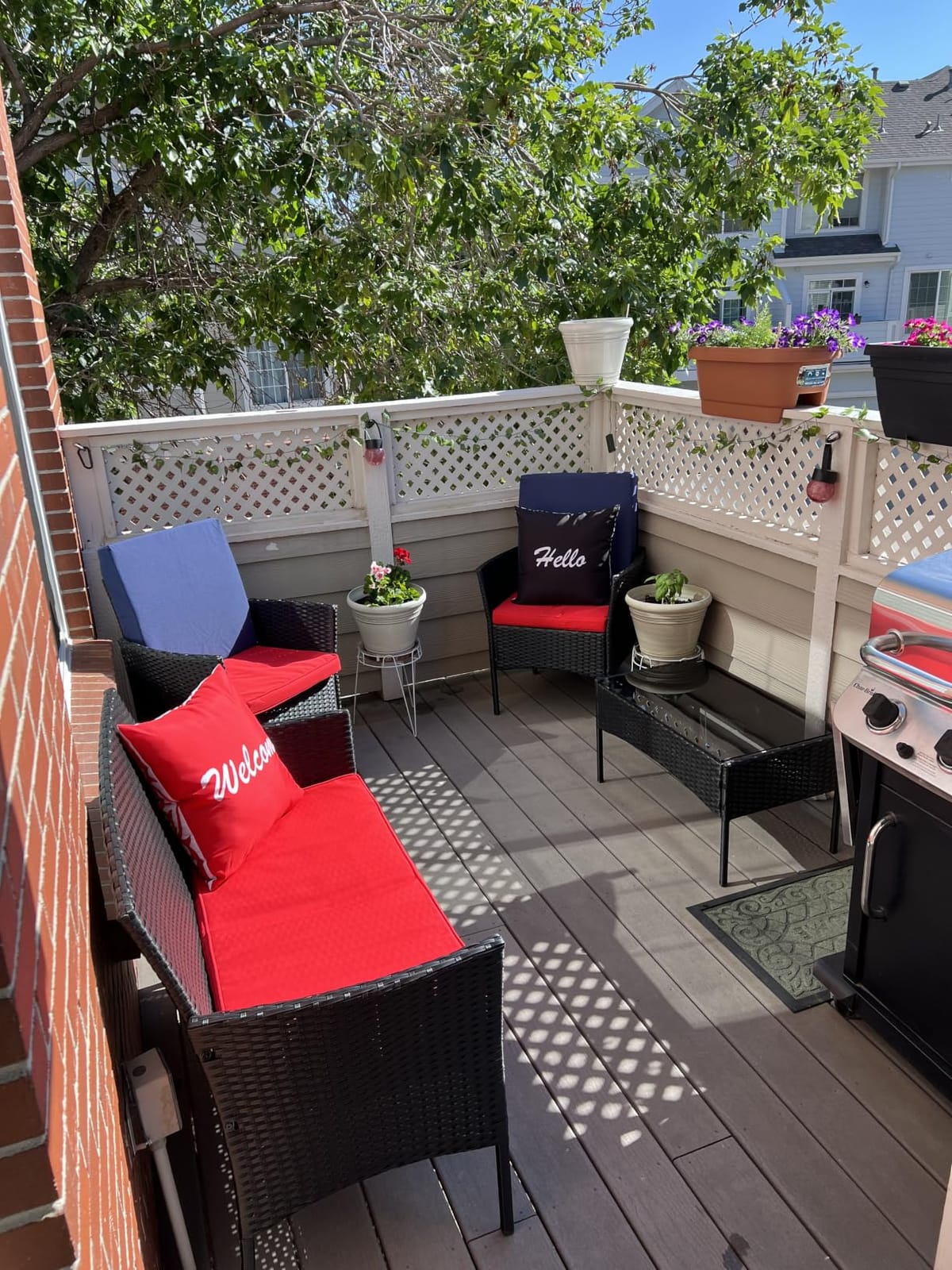 FDW 5-Piece Patio Furniture Set | Khaki | Outdoor Wicker Furniture | with Coffee Table | Modern Rattan Chairs Conversation Set | Outdoor Seating | Weather-Resistant | for Porch, Garden, Lawn customer photo 2