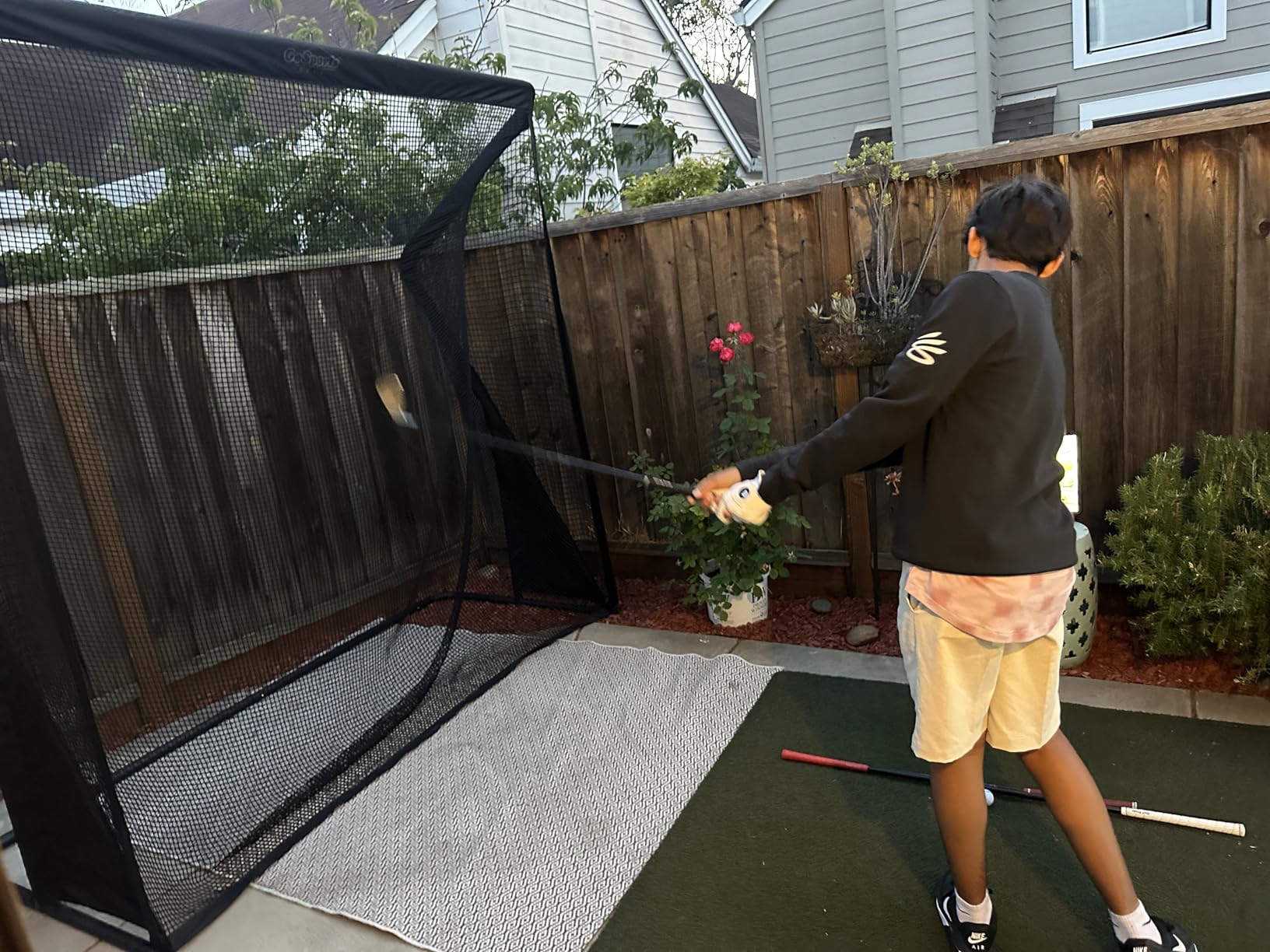 GoSports Elite Golf Practice Hitting Net with Steel Frame - Indoor and Outdoor Use - Portable Golf Net - Durable Netting - 7' or 10' Size customer photo 2
