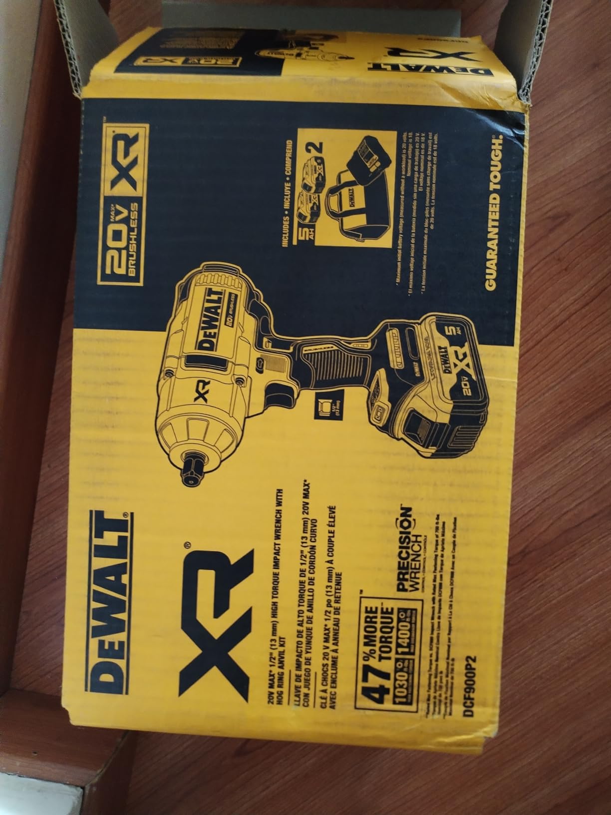 DEWALT 20V MAX XR 1/2 in. High Torque Impact Wrench with Hog Ring Anvil Kit (DCF900P2) customer photo 1