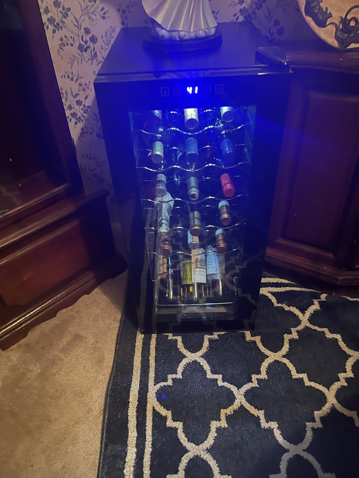Winado 18 Bottle Compressor Wine Cooler Refrigerator | Adjustable Temperature, Freestanding Compact Mini, Digital Control, Removable Shelves customer photo 1