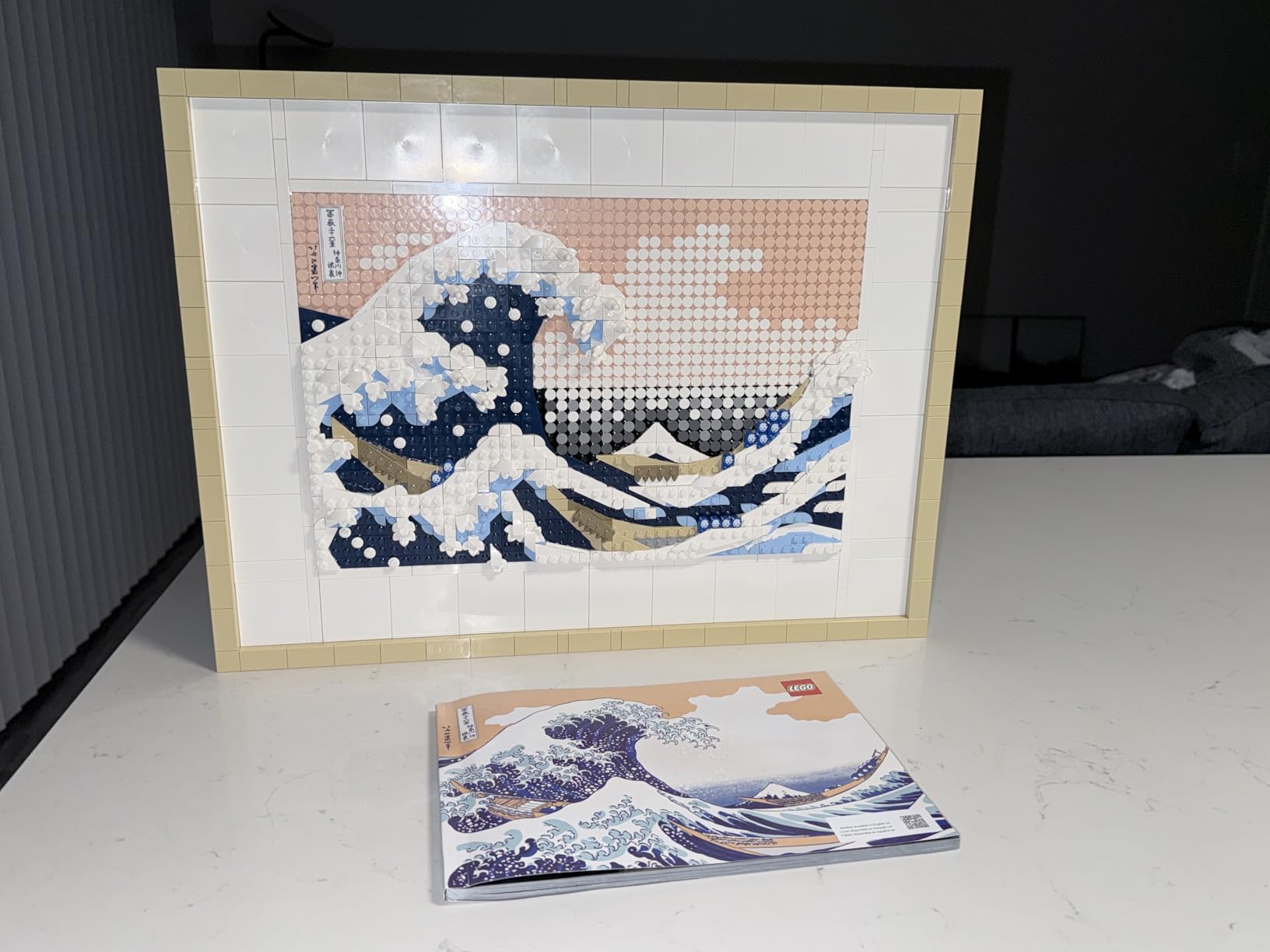 LEGO Art Hokusai The Great Wave Framed Japanese Wall Art Building Set - Unique Wall Decor for Home, Room, or Office - Fun Activity for Adults, Ages 18+ - Gift for Men and Women - 31208 customer photo 1