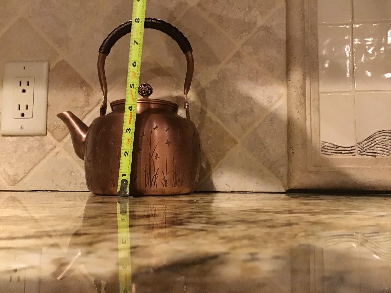Kkekos Pure Copper Kettle Copper Teapot for Stovetop 1600ml (Type4) customer photo 1