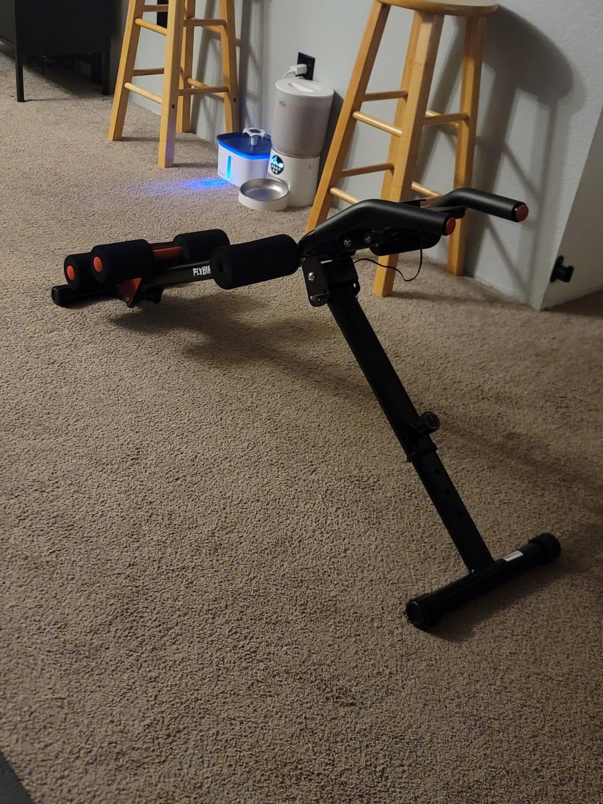 FLYBIRD AW1 Ab Workout Machine, Ab Crunch Machine Ab Workout Equipment Foldable for Home Gym, Bottom-Up Abdominal Trainer for Core Waist Workout and Body Shaping with Adjustable Heights and Angles, Red customer photo 1