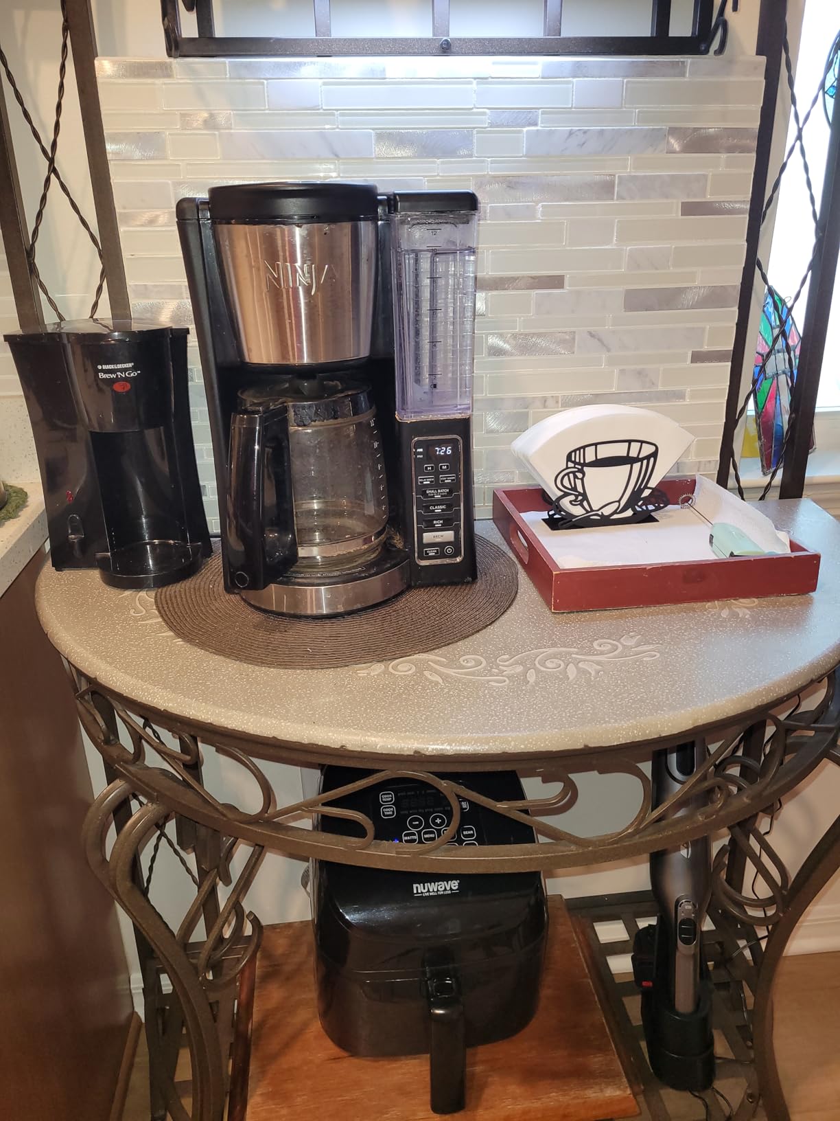 1 Pcs Coffee Filter Holder, Coffee Paper Storage Rack for Filter Paper | Container Stand Fits Fan-shaped,T-shaped,Square-shaped Over Paper Filters customer photo 1