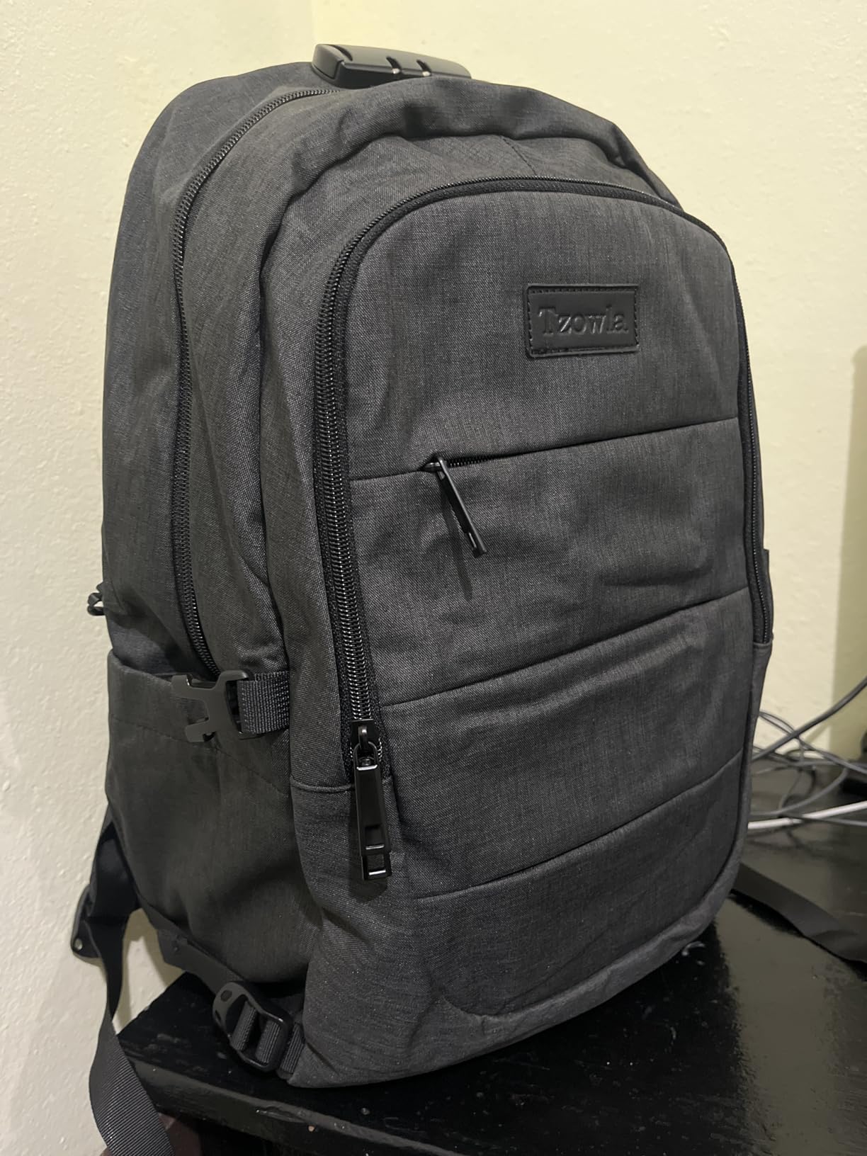 Tzowla 35 Liter Anti Theft Backpack with Giant Tumbler Holder Pocket and Lock,15.6 Inch Laptop Backpack customer photo 1