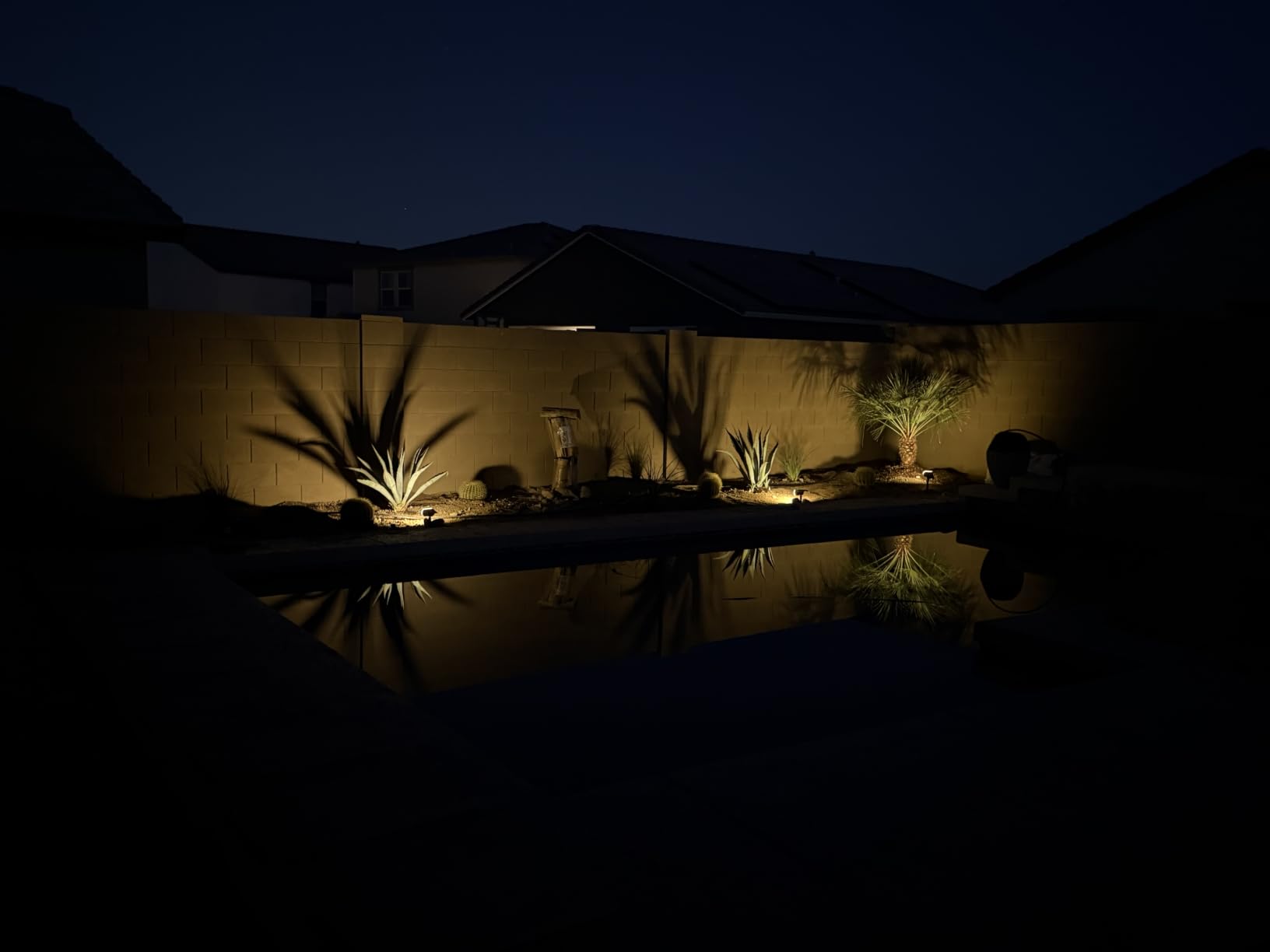 NYMPHY Solar Lights Outdoor Waterproof - 4 Pack (Warm White) | 56 LED 3 Lighting Modes IP68 Waterproof Solar Powered Garden Yard Spot Solar Lights for Outside Landscape customer photo 2